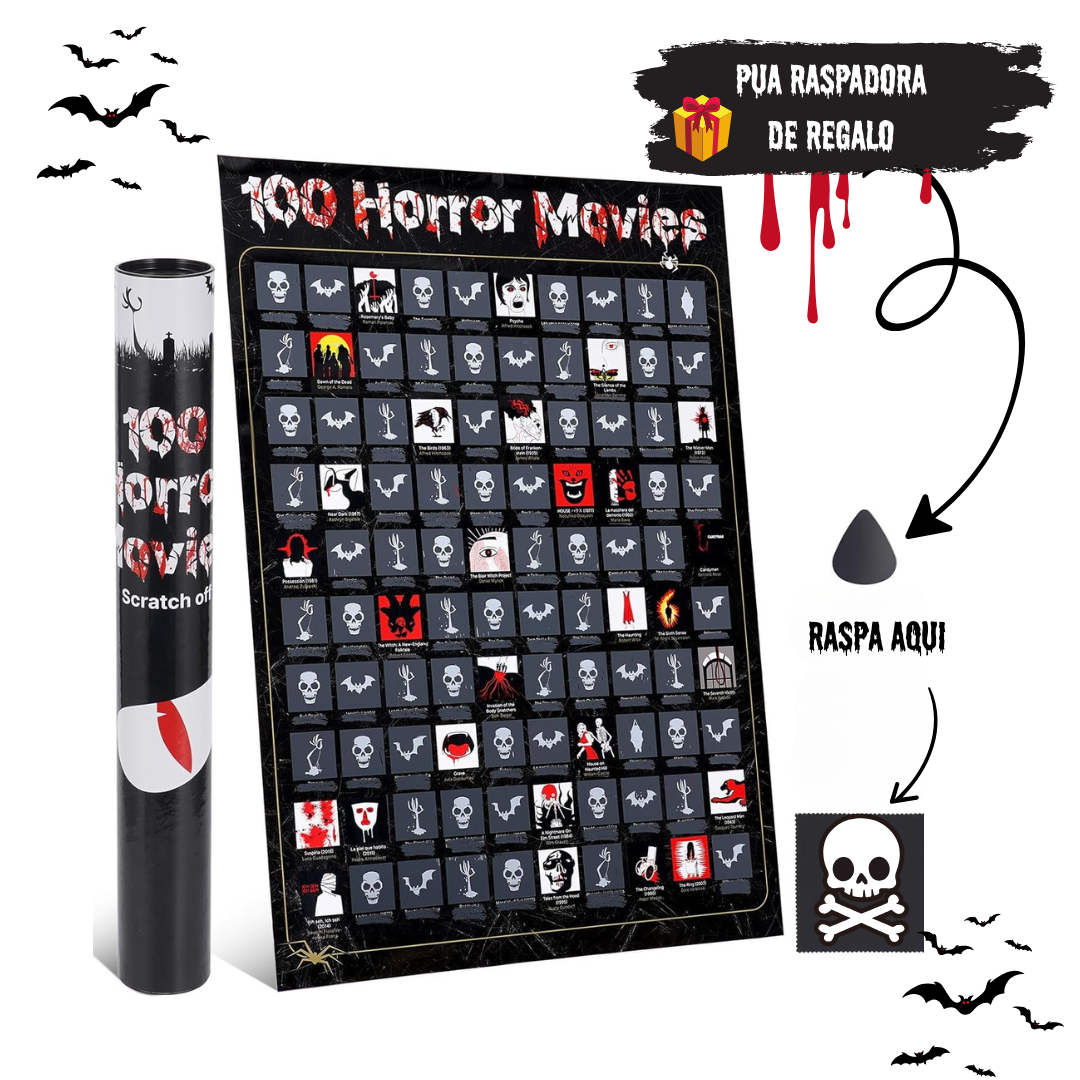 Poster Raspable Mejores Peliculas de Terror