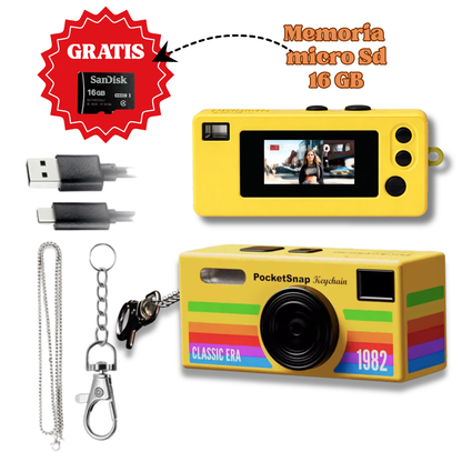 Retrovission™ Mini Cámara Retro con Estética 80s.