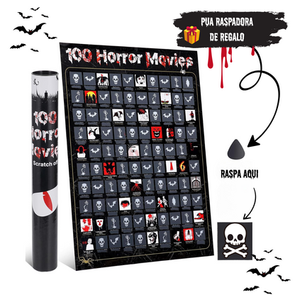 Poster Raspable Mejores Peliculas de Terror