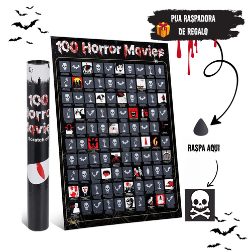 Poster Raspable Mejores Peliculas de Terror